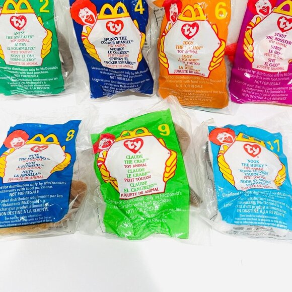 Vintage NIP McDonalds Ty Beanie Babies 1999 - Lot of 7 - Picture 4 of 8